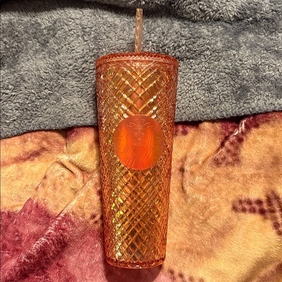 NWT Starbucks Holiday 2021 Rose Gold Jeweled Tumbler - Picture 2 of 5